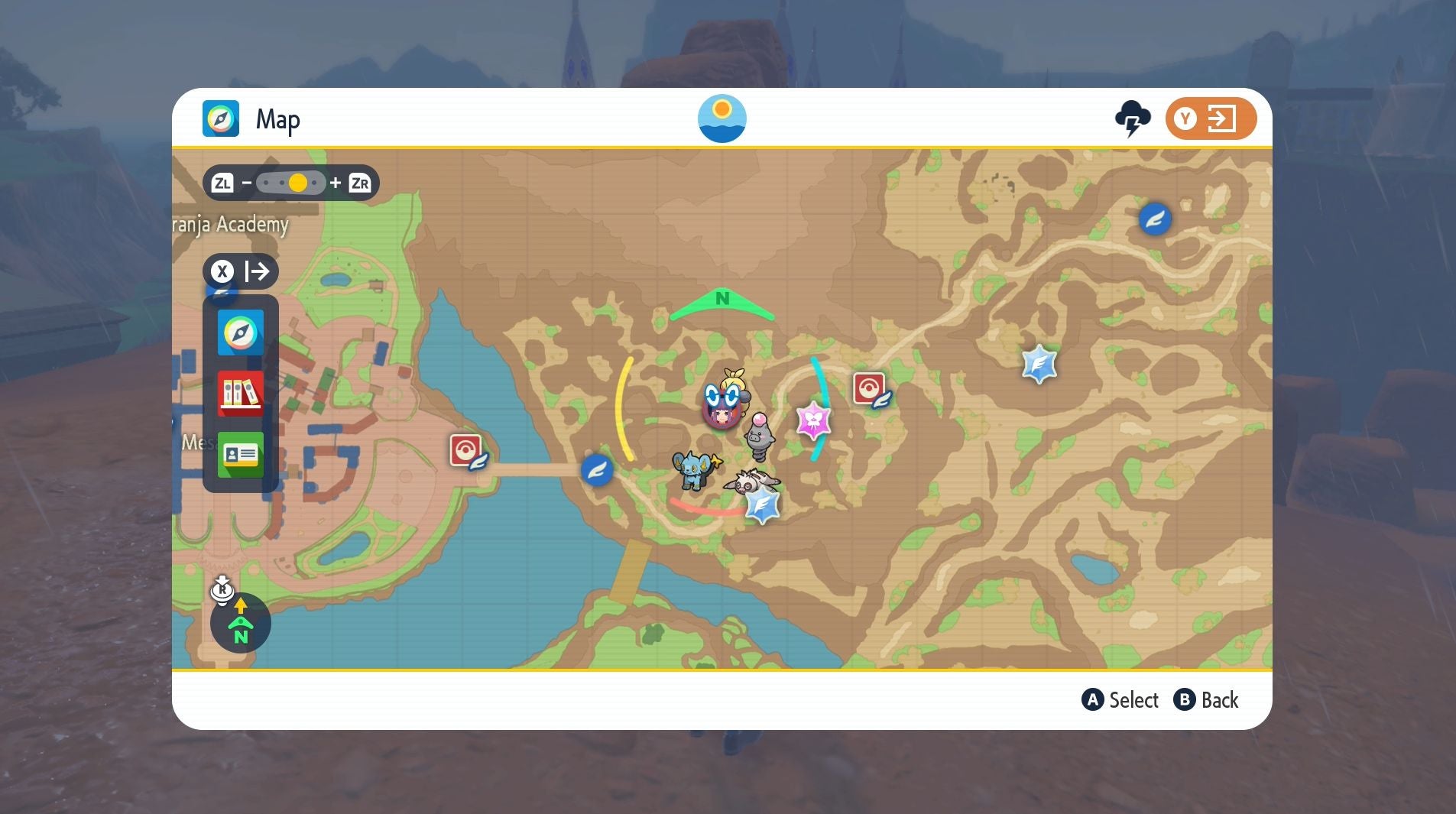Pokémon Scarlet and Violet purple stake locations and Grasswither